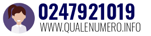 Numero di telefono 0247921019 0247921019