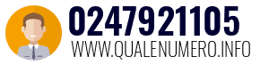 Numero di telefono 0247921105 0247921105