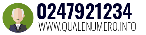 Numero di telefono 0247921234 0247921234