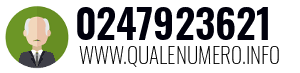 Numero di telefono 0247923621 0247923621