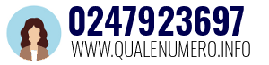 Numero di telefono 0247923697 0247923697