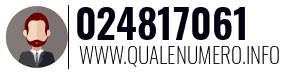 Numero di telefono 024817061 024817061