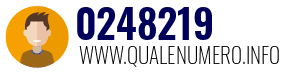 Numero di telefono 0248219 0248219