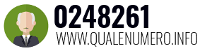 Numero di telefono 0248261 0248261