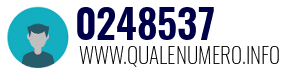 Numero di telefono 0248537 0248537