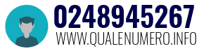 Numero di telefono 0248945267 0248945267