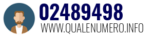 Numero di telefono 02489498 02489498