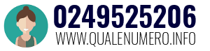 Numero di telefono 0249525206 0249525206