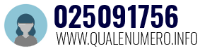 Numero di telefono 025091756 025091756