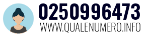 Numero di telefono 0250996473 0250996473