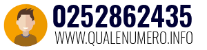 Numero di telefono 0252862435 0252862435