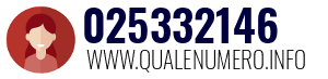 Numero di telefono 025332146 025332146
