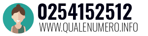 Numero di telefono 0254152512 0254152512