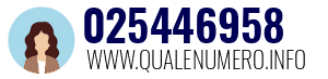 Numero di telefono 025446958 025446958