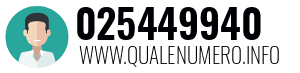 Numero di telefono 025449940 025449940