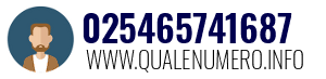 Numero di telefono 025465741687 025465741687