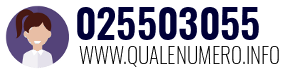 Numero di telefono 025503055 025503055