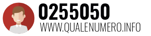 Numero di telefono 0255050 0255050