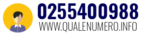 Numero di telefono 0255400988 0255400988