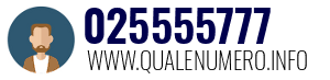 Numero di telefono 025555777 025555777
