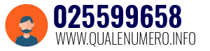 Numero di telefono 025599658 025599658