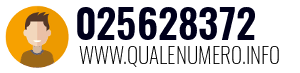 Numero di telefono 025628372 025628372