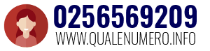 Numero di telefono 0256569209 0256569209