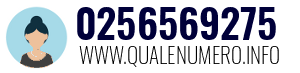 Numero di telefono 0256569275 0256569275