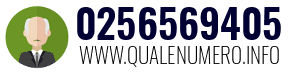 Numero di telefono 0256569405 0256569405