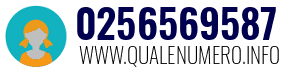 Numero di telefono 0256569587 0256569587