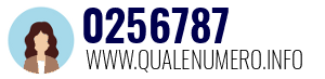 Numero di telefono 0256787 0256787
