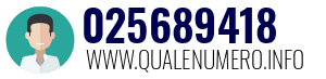 Numero di telefono 025689418 025689418