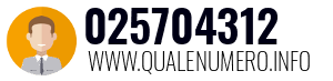 Numero di telefono 025704312 025704312