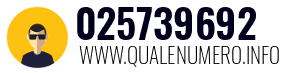 Numero di telefono 025739692 025739692