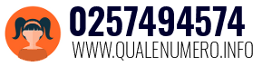 Numero di telefono 0257494574 0257494574