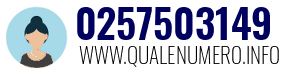 Numero di telefono 0257503149 0257503149
