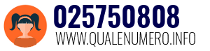 Numero di telefono 025750808 025750808