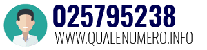 Numero di telefono 025795238 025795238