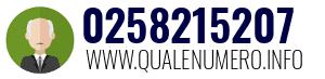 Numero di telefono 0258215207 0258215207