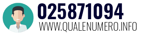 Numero di telefono 025871094 025871094