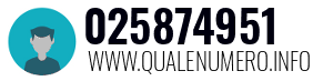 Numero di telefono 025874951 025874951