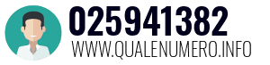 Numero di telefono 025941382 025941382