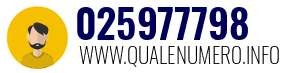 Numero di telefono 025977798 025977798