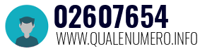 Numero di telefono 02607654 02607654