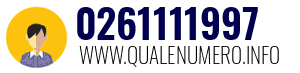Numero di telefono 0261111997 0261111997