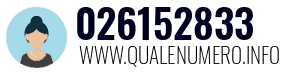 Numero di telefono 026152833 026152833