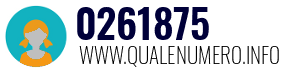 Numero di telefono 0261875 0261875