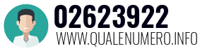 Numero di telefono 02623922 02623922