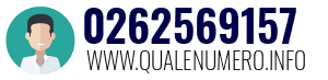 Numero di telefono 0262569157 0262569157
