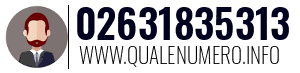 Numero di telefono 02631835313 02631835313